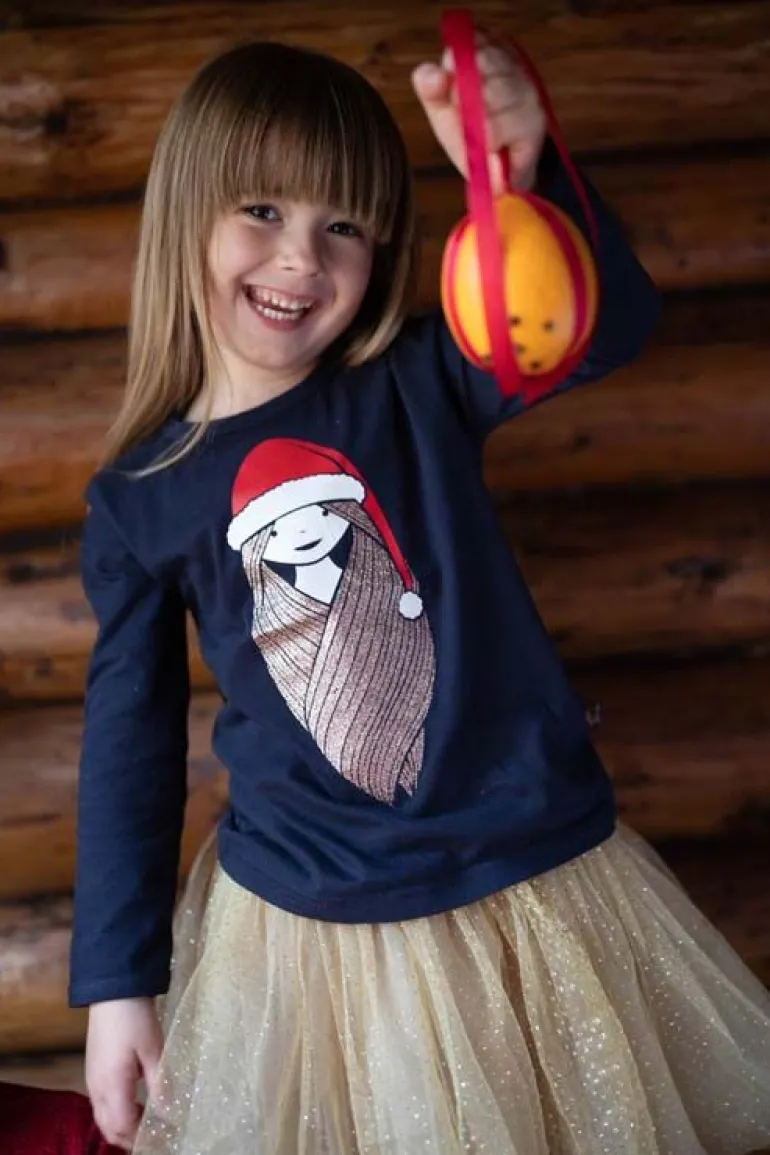 Danefæ Danesparkle Skirt Gold Glitter | Børn Nederdele