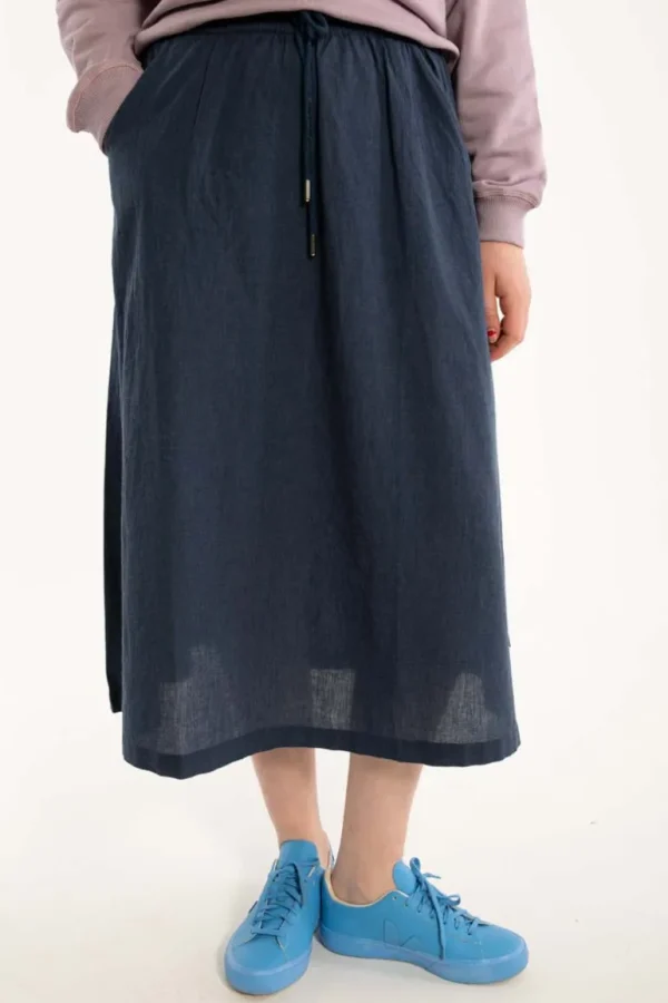 Danefæ Danespresso Chambrey Skirt - Indigo | Dame Nederdele