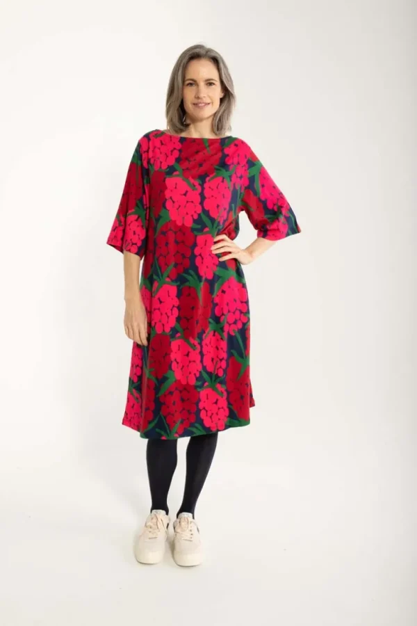 Danefæ Danesymfoni Interlock Dress Dark Navy MAXIBERRY | Dame Kjoler