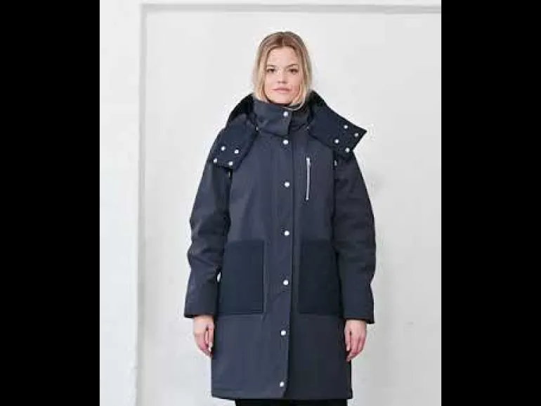 Danefæ Danethorshavn Winter Coat Dk Navy | Dame Vinterfrakker