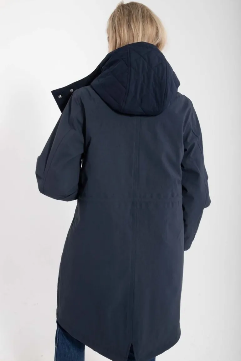Danefæ Danethorshavn Winter Coat Dk Navy | Dame Vinterfrakker