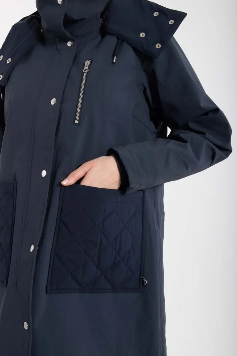 Danefæ Danethorshavn Winter Coat Dk Navy | Dame Vinterfrakker