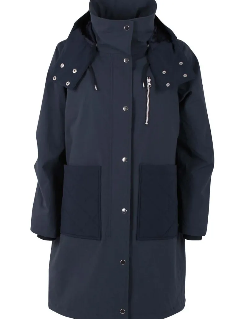 Danefæ Danethorshavn Winter Coat Dk Navy | Dame Vinterfrakker