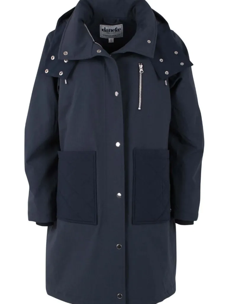 Danefæ Danethorshavn Winter Coat Dk Navy | Dame Vinterfrakker