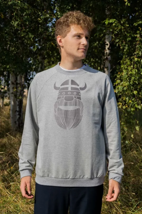 Danefæ Daneviking Sweat - Grey Melange ERIK | Sweatshirts