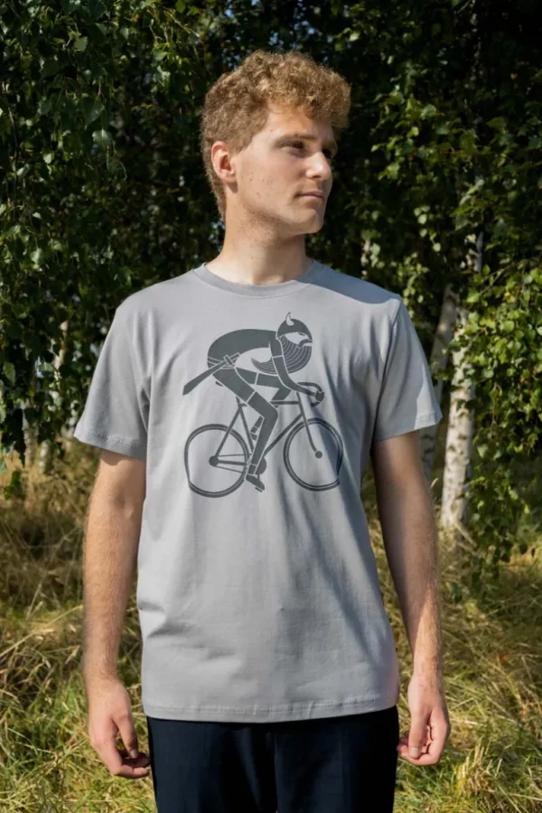 Danefæ Daneviking Tee Heather Grey BIKING VIKING | T-shirt