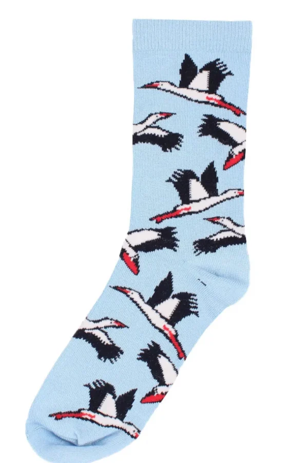 Danefæ Danewalk with me Socks Light Blue STORK | Dame Strømper