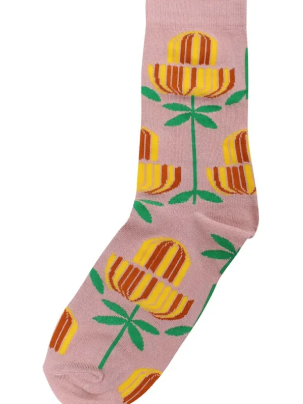 Danefæ Danewalk with me Socks Mustard GERMANITE | Dame Strømper