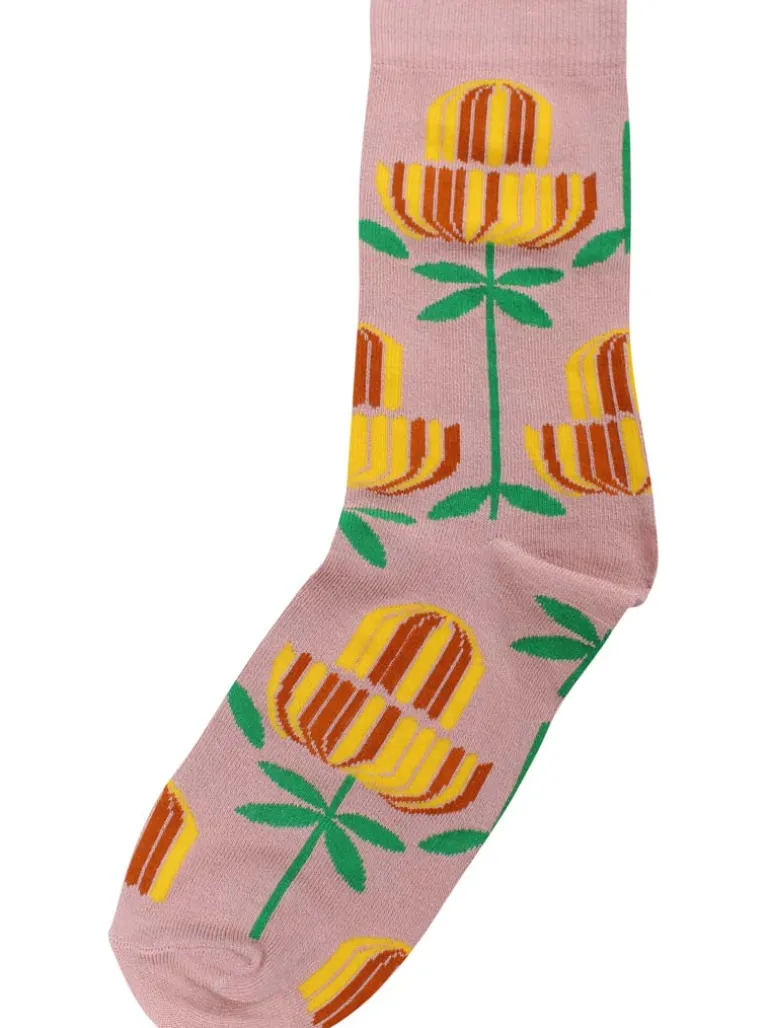 Danefæ Danewalk with me Socks Mustard GERMANITE | Dame Strømper