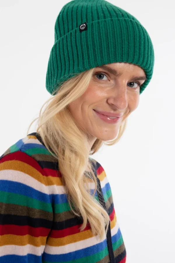 Danefæ Danewarm Thoughts Merino Beanie Green | Dame Huer