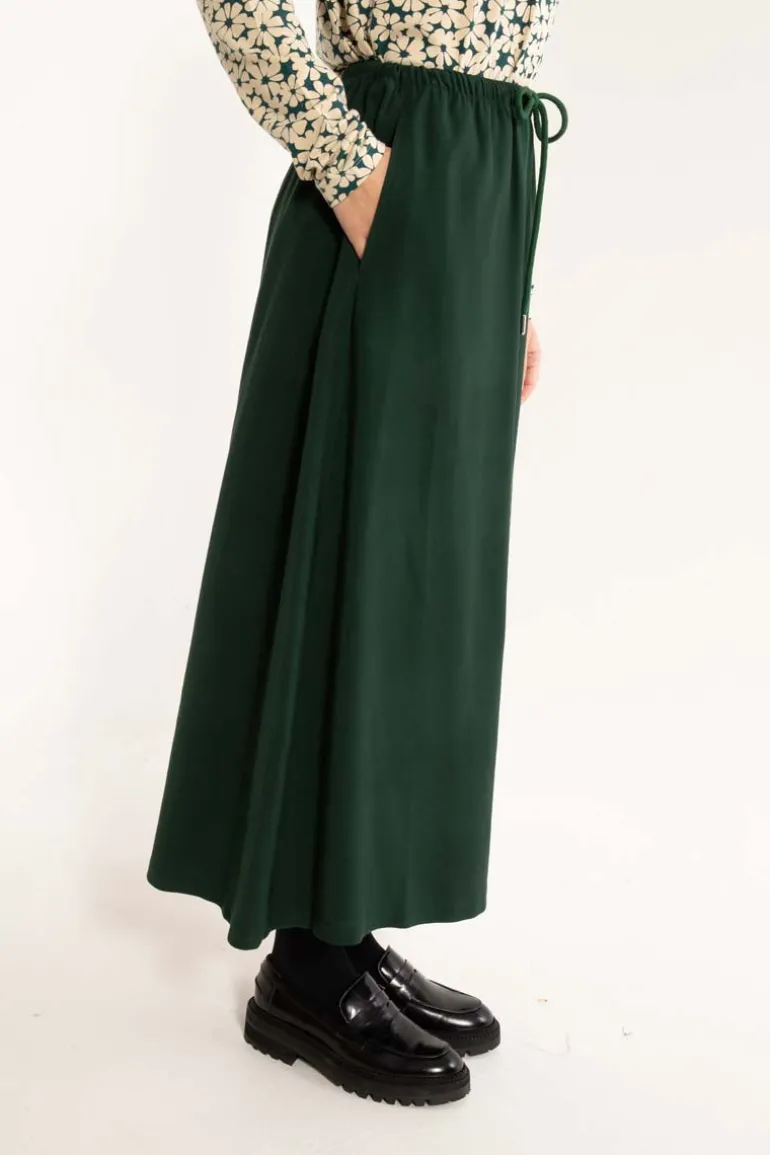Danefæ Daningrid Ecovero Skirt Dark Forest | Dame Nederdele