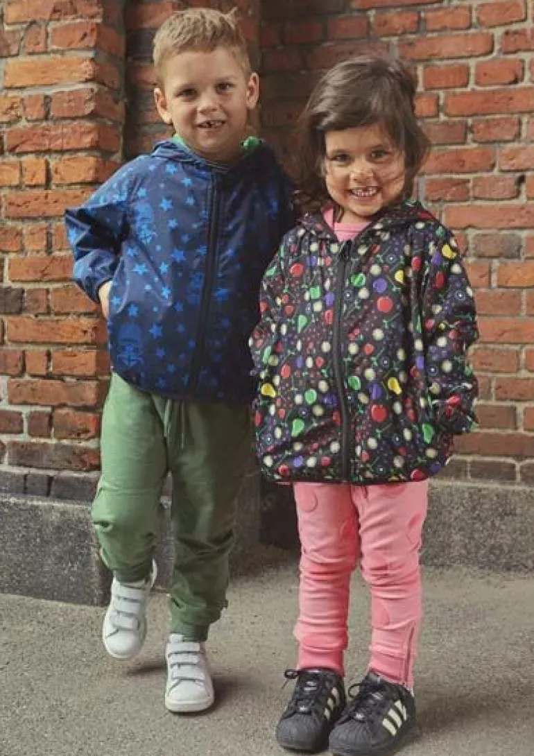 Danefæ Danoda jacket Black Fruits | Børn Jakker | Midseason Jakker