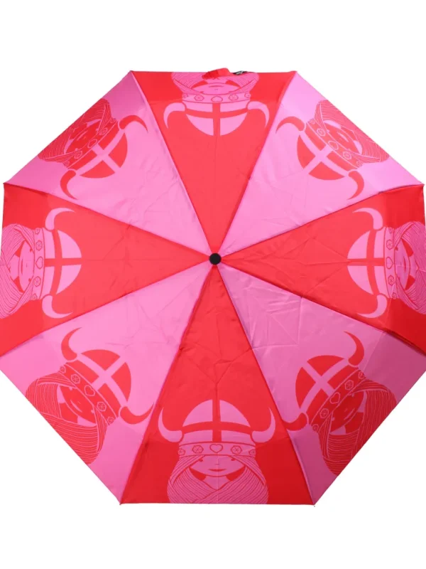 Danefæ Danumbrella - Red/Pink FREJA | Dame Paraply