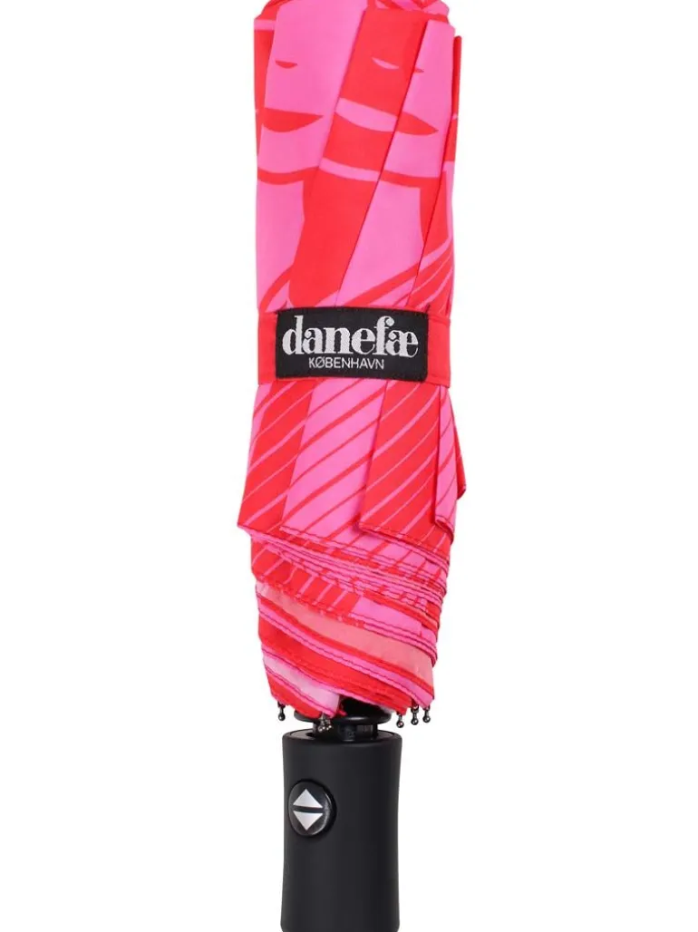 Danefæ Danumbrella - Red/Pink FREJA | Dame Paraply