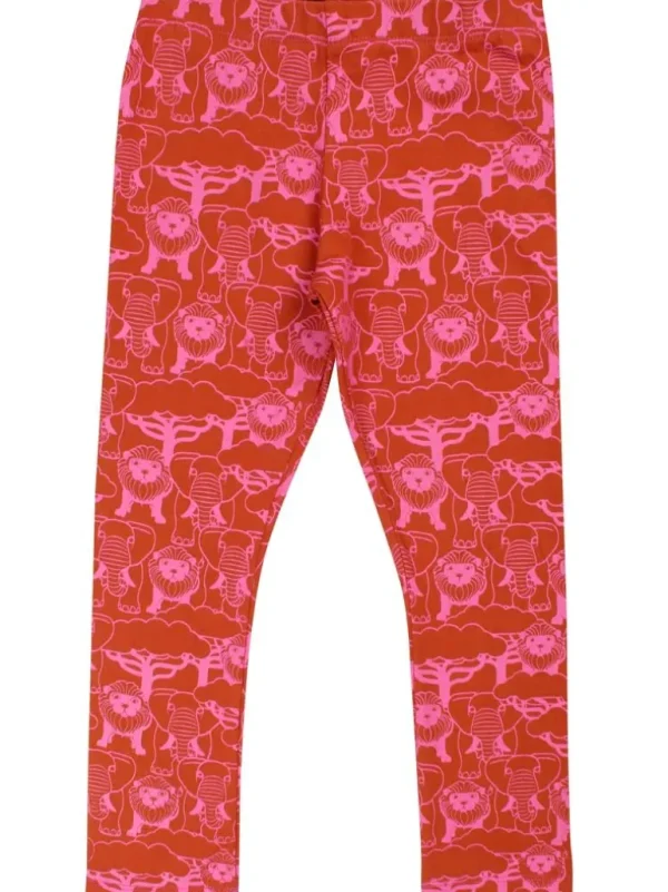 Danefæ Dyrcheetah Leggings AOP Super Pink/Rust SAVANNE | Børn Leggings