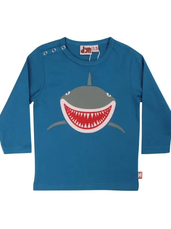 Danefæ Dyrcritter Baby T Dusty Blue HAJ | Bluser