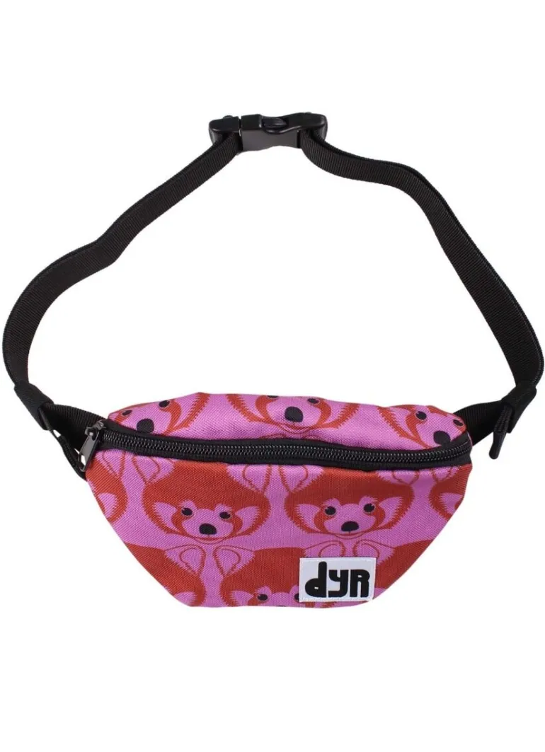 Danefæ Dyrfeed Fannypack Old Rose ROED PANDA | Børn Børnetasker