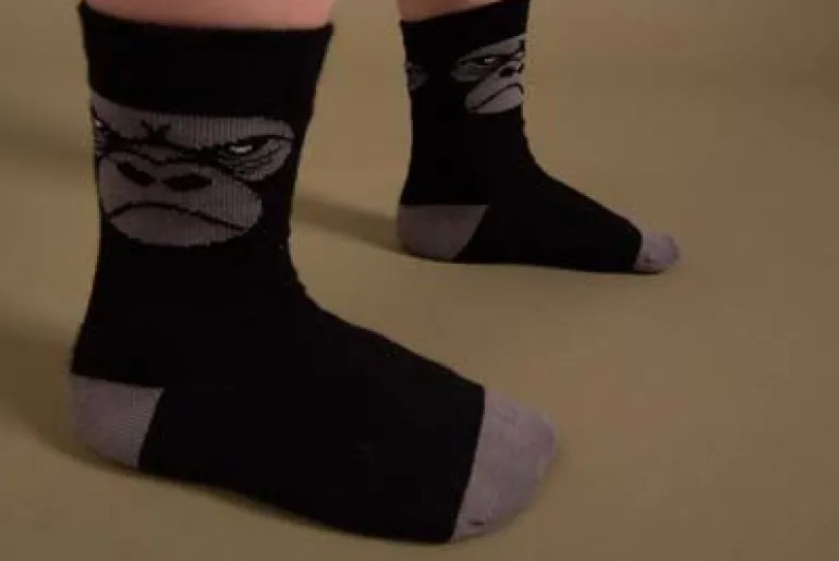 Danefæ Dyrgalop socks Black GORILLA | Børn Strømper