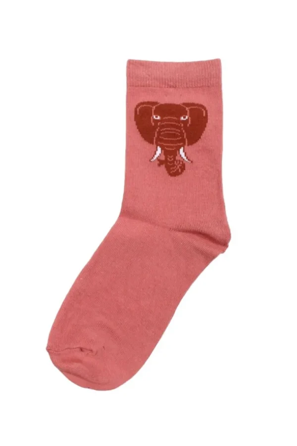 Danefæ Dyrgalop socks Old Rose ELEFANT | Børn Strømper