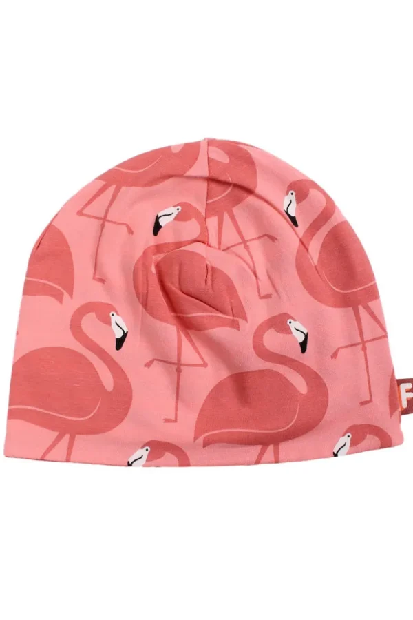 Danefæ Dyrloeve Beanie Warm Rose/Coral FLAMINGOER (REVERSIBLE) | Børn Vanter Og Huer | Huer Og Vanter