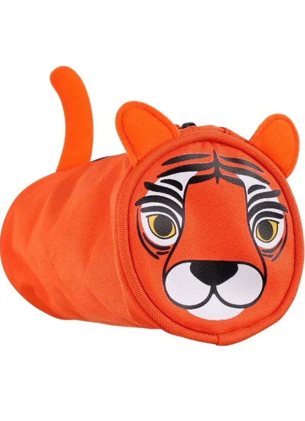 Danefæ Dyrlog Pencilcase Orange TIGER | Børn Tuscher Og Farver | Børnetasker