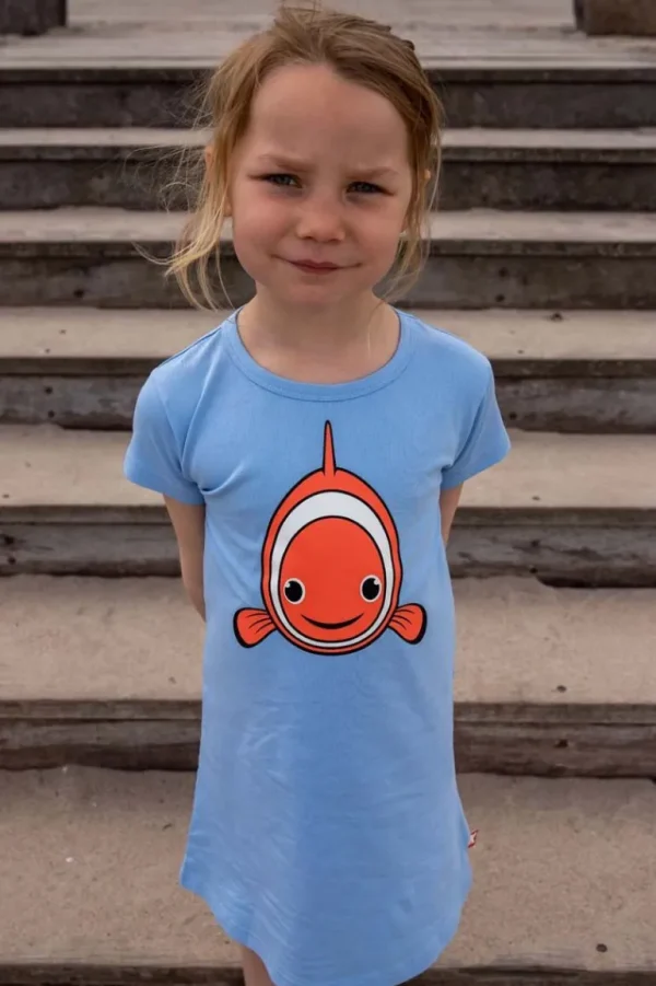 Danefæ Dyrloud Dress Pastel Blue KLOVNEFISK | Børn Kjoler