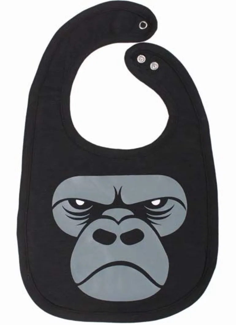 Danefæ Dyrmunchie Bib Black GORILLA | Hagesmække