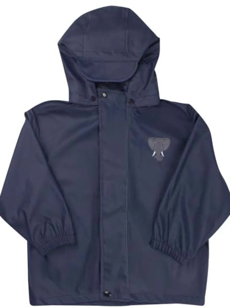 Danefæ Dyrranger Rain Jacket Navy ELEFANT | Børn Regntøj | Regntøj