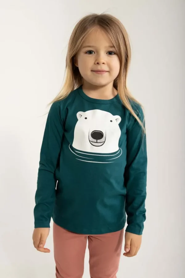 Danefæ Dyrroar T Dark Slate ISBJOERN | Børn Bluser