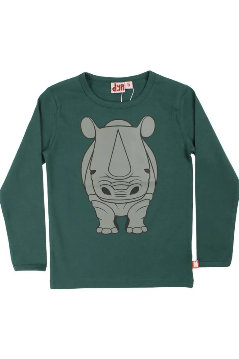 Danefæ Dyrroar T Din Ven Dark Khaki NAESEHORN | Børn Bluser