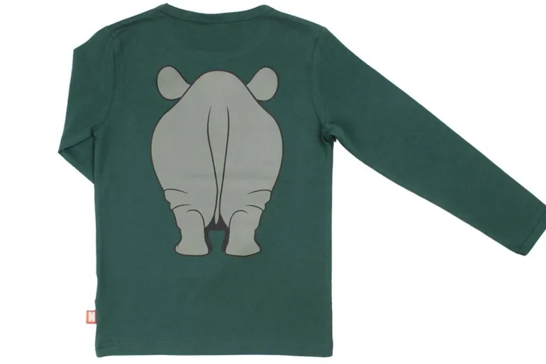 Danefæ Dyrroar T Din Ven Dark Khaki NAESEHORN | Børn Bluser