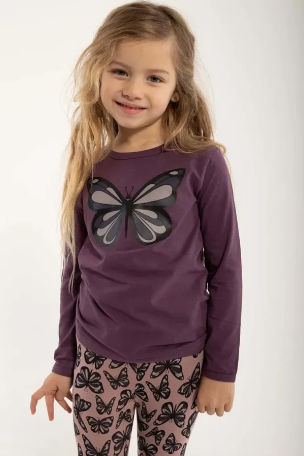 Danefæ Dyrroar T Grey Mauve SOMMERFUGL | Børn Bluser