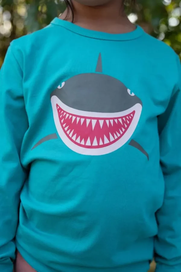 Danefæ Dyrroar T Lake Green HAJ | Børn Bluser