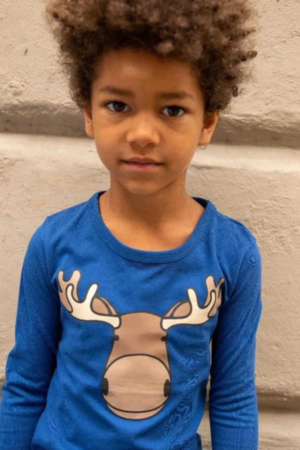 Danefæ Dyrroar T Marine ELG | Børn Bluser