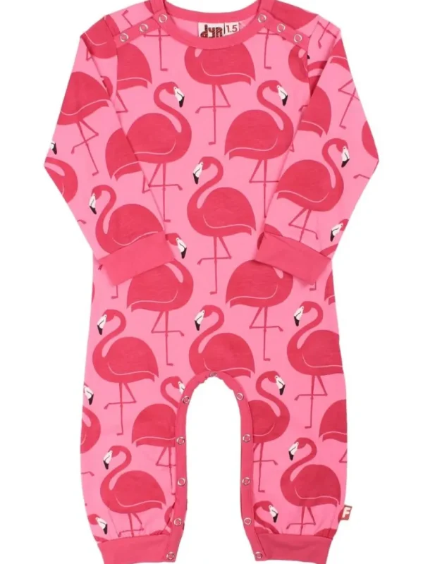 Danefæ Dyrtweet Suit Pink FLAMINGO AOP | Heldragter