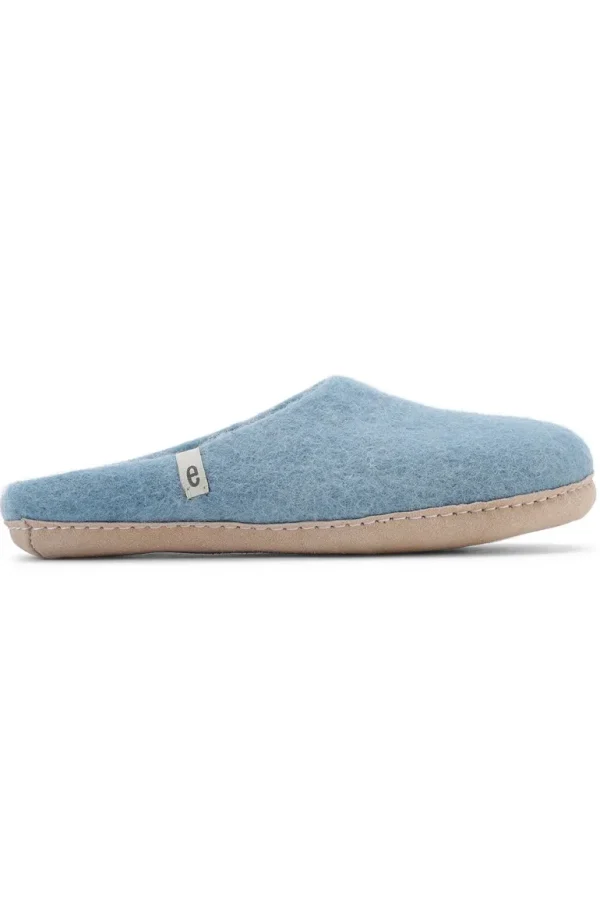 Danefæ Egos Copenhagen Wool Slipper Light Blue | Dame Hjemmesko