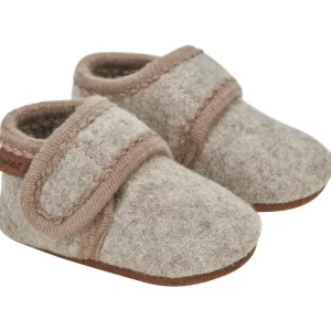 Danefæ En Fant Baby Wool Slippers Sand Melange | Børn Hjemmesko | Sko Og Støvler