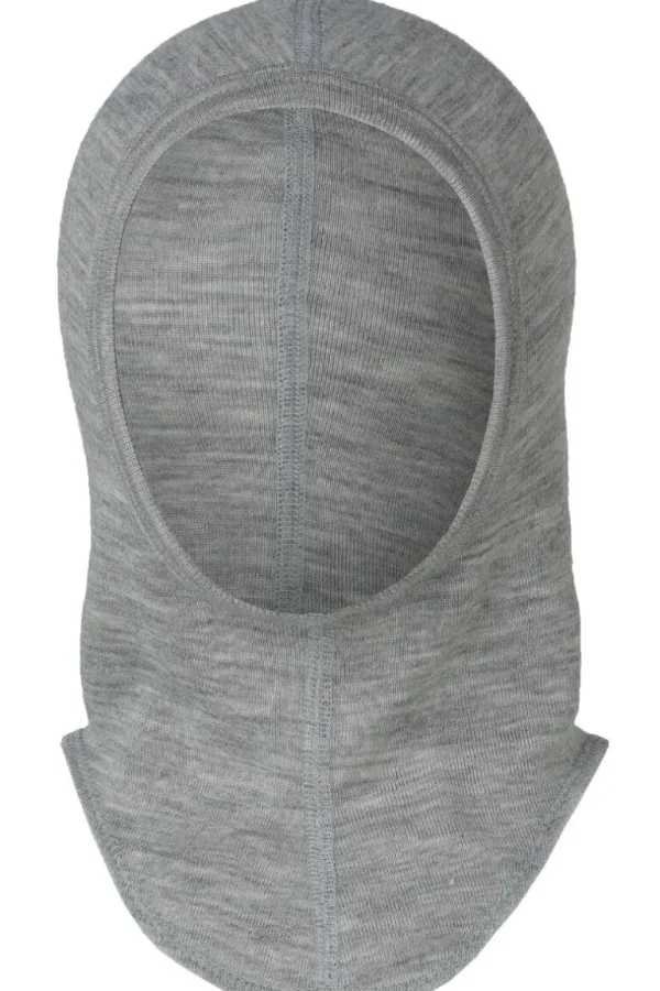 Danefæ Engel Wool Natur Baby Balaclava GOTS Lt Grey Melange | Børn Uld | Vanter Og Huer