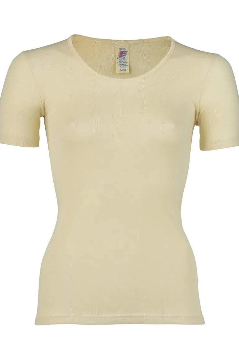 Danefæ Engel Wool Natur Ladies Shirt SS | Dame Undertøj | T-shirts