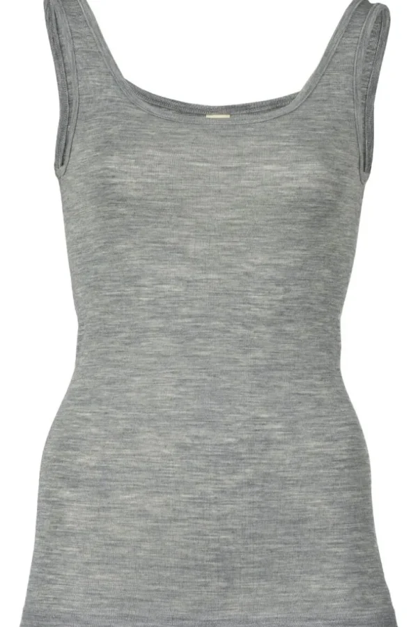 Danefæ Engel Wool Natur Ladies Tanktop Lt Grey Melange | Dame Undertøj | Toppe