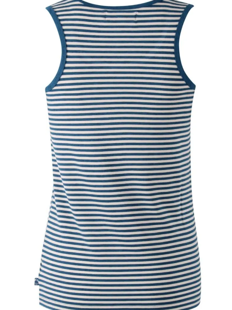 Danefæ ESS - Allinge Wool Top Stone Blue/Chalk | Dame Undertøj | Toppe