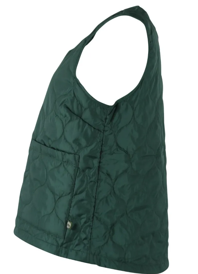 Danefæ ESS - Anholt Midlayer Thermo Vest Dark Khaki | Dame Veste | Termotøj