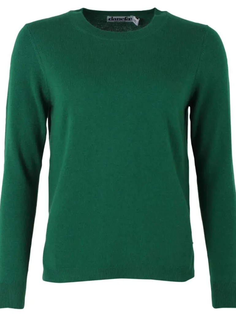 Danefæ ESS - Cashmere Kiss Sweater Tennis Green | Dame Strik