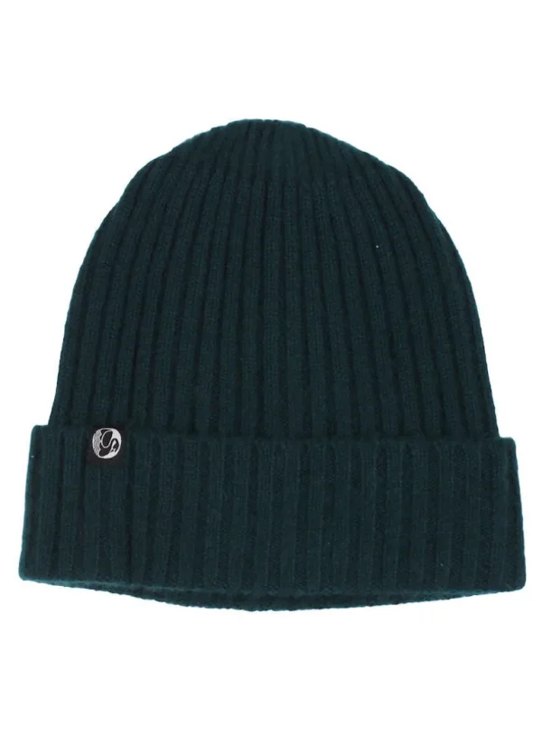 Danefæ ESS - Cashmere Rib Beanie Black green | Dame Huer