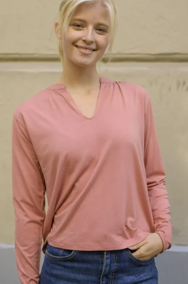 Danefæ ESS - Danebaba Wool Blouse Old Rose | Dame Bluser