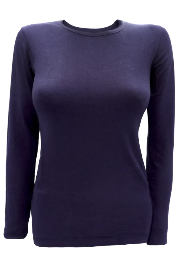 Danefæ ESS - Danepartner Wool LS Dk Navy | Dame Bluser