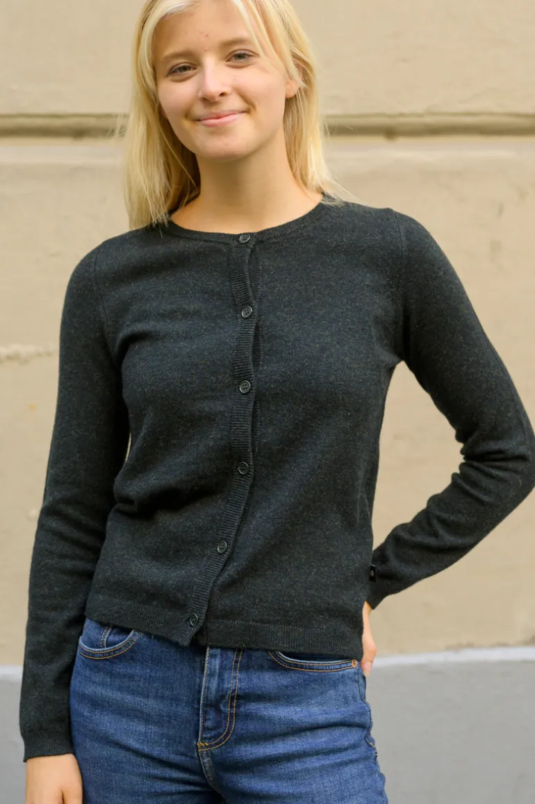 Danefæ ESS - Forget me not Merino Cardigan Deep Forest | Dame Cardigan | Strik