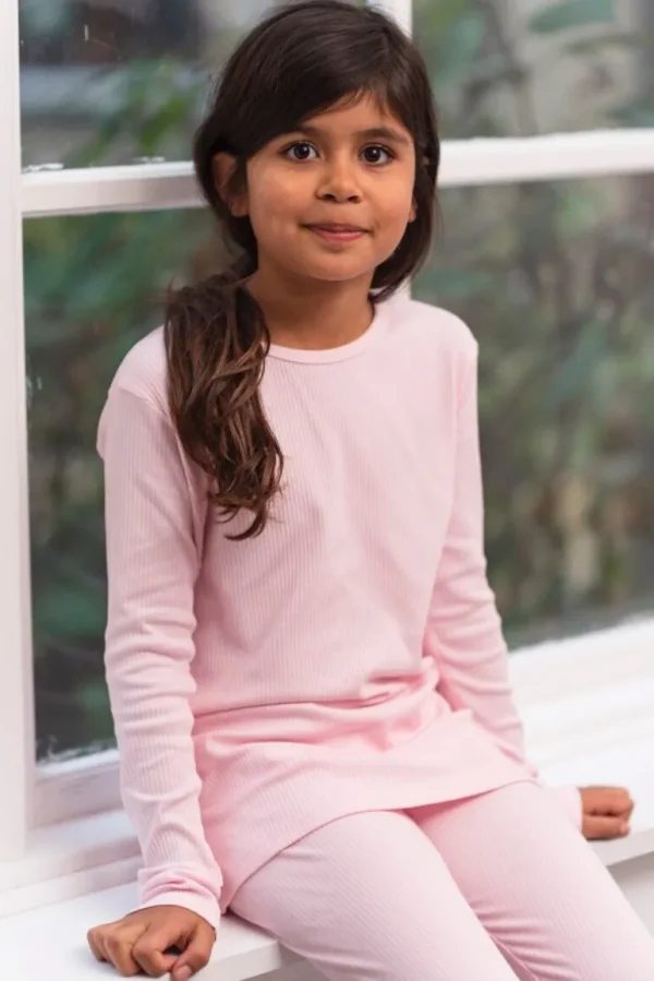 Danefæ ESS - ORGANIC Danelemonade LS Baby pink | Børn Bluser