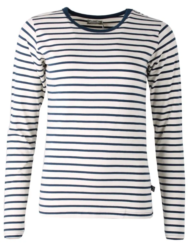 Danefæ ESS - ORGANIC Danemakker LS Dark Navy/Chalk | Dame Bluser