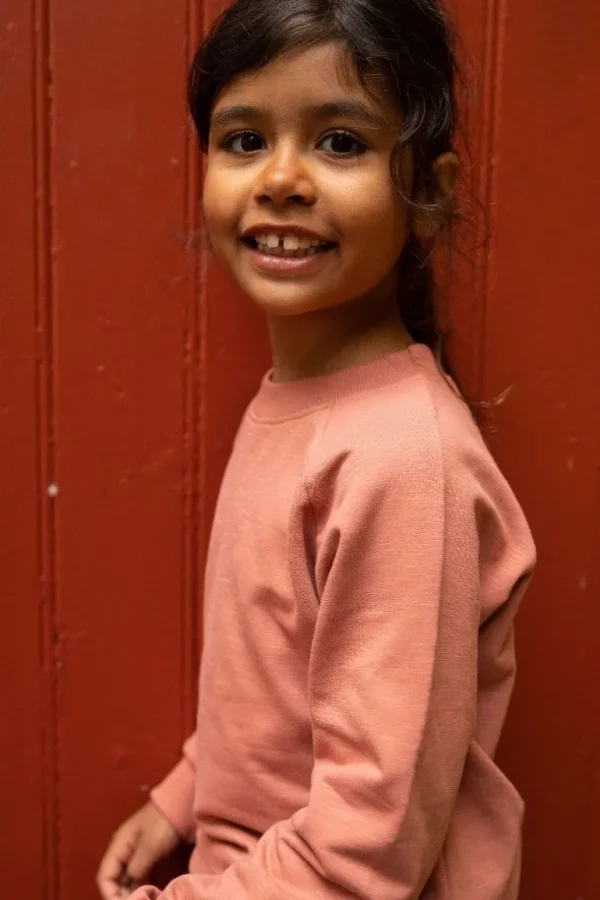 Danefæ ESS - ORGANIC Danemineral Sweater Grey Rose | Børn Sweatshirts